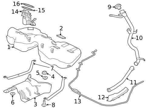 Fuel System Components for 2020 Jaguar XE #0