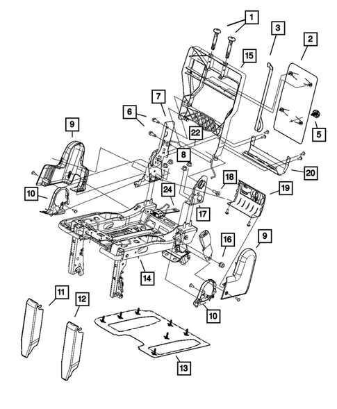 Adjusters, Covers, Shields and Risers for 2005 Chrysler Town & Country #1