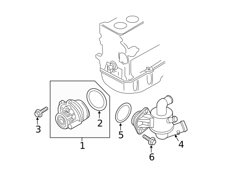 Water Pump for 2014 Audi TTS Quattro #0