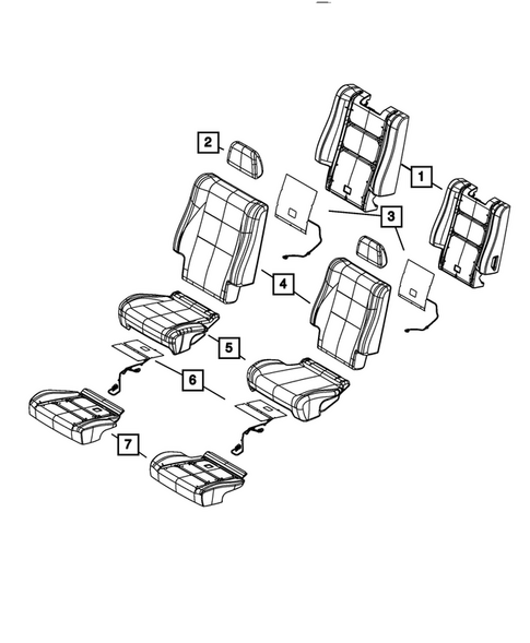 Rear Seats - Second Row for 2026 Dodge Durango #0