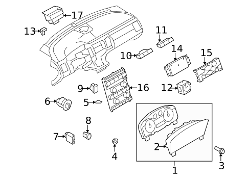 Switches, Solenoids & Actuators for 2010 Ford Flex #2