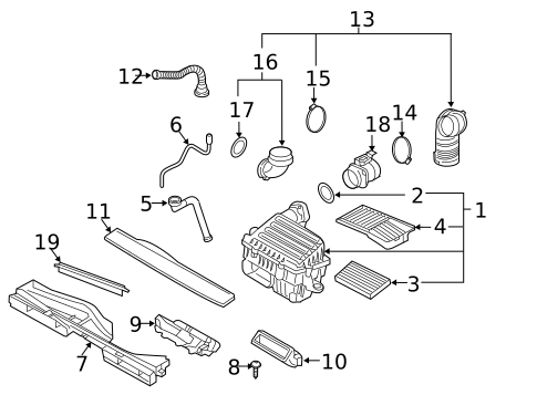 Air Intake for 2019 Volkswagen Tiguan #0