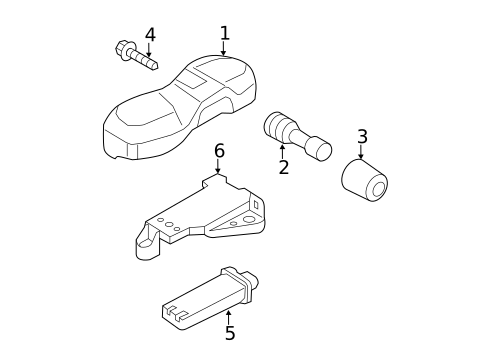 Tire Pressure Monitor Components for 2019 Porsche 911 #5