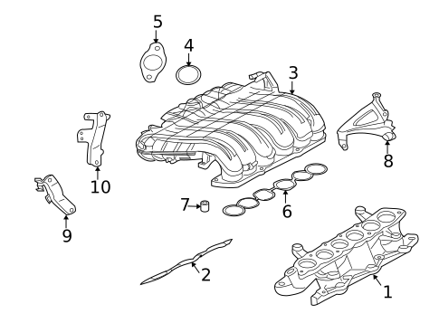 Engine Parts for 2010 Mitsubishi Endeavor #2