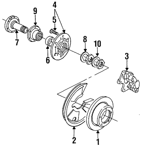 Rear Brakes for 1994 Land Rover Defender 90 #0