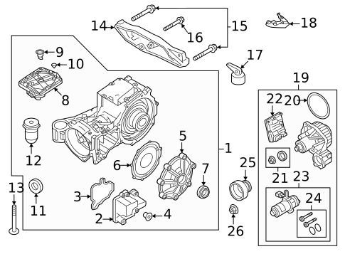 Axle & Differential for 2019 Volvo S90 #5