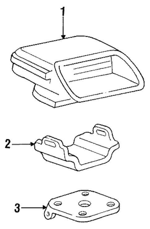 High Mounted Stop Lamp for 1990 Chevrolet Beretta #0