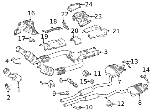 Exhaust Components for 2020 Mercedes-Benz S 63 AMG® #4