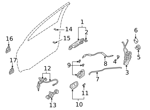 Rear Door for 2005 Mitsubishi Outlander #2