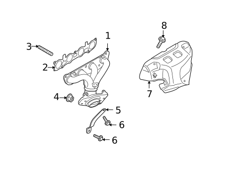 Exhaust Manifold for 2008 Nissan Versa #0
