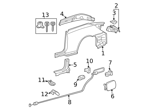 Inner Structure for 2007 Toyota Solara #2