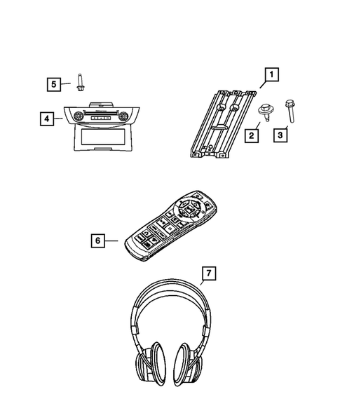 Radio, Antenna, Speakers, DVD, and Video systems for 2011 Ram 3500 #7