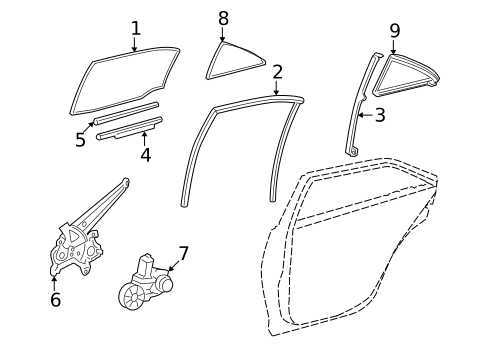 Rear Door for 2010 Lexus HS250h #0