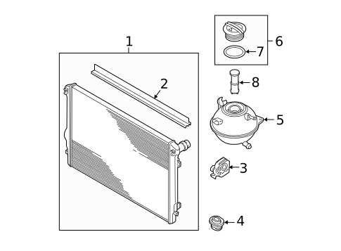 Radiator & Components for 2014 Volkswagen Passat #0