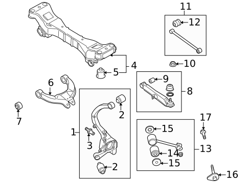 Rear Suspension for 2005 Kia Amanti #1