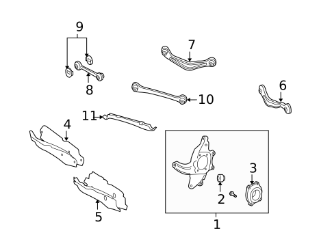 Rear Suspension for 2006 Mercedes-Benz CLS55 AMG #2