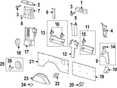 Interior Trim - Side Panel for 2024 Ford Transit-350 #0