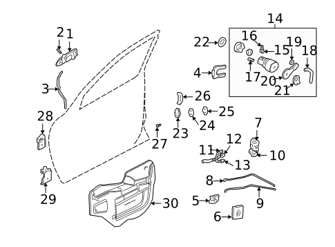 Lock & Hardware for 2007 Chevrolet Monte Carlo #0