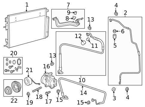 Condenser, Compressor & Lines for 2012 Chrysler 300 #0