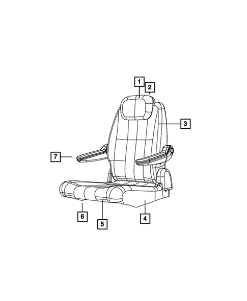 Rear Seats - Second Row for 2013 Dodge Grand Caravan #4