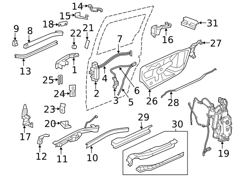 Lock & Hardware for 2010 Volkswagen Routan #0