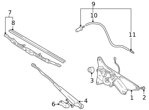 Wipers for 2001 Chevrolet Tracker #1