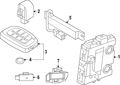 Keyless Entry Components for 2025 Hyundai Ioniq 5 #0