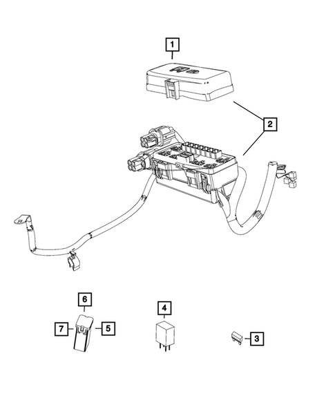 Power Distribution Center, Fuse Block, Junction Block, Relays and Fuses for 2013 Ram 3500 #2