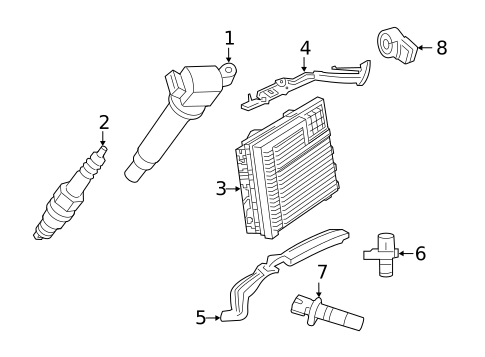 Ignition System for 2019 Lexus ES350 #0