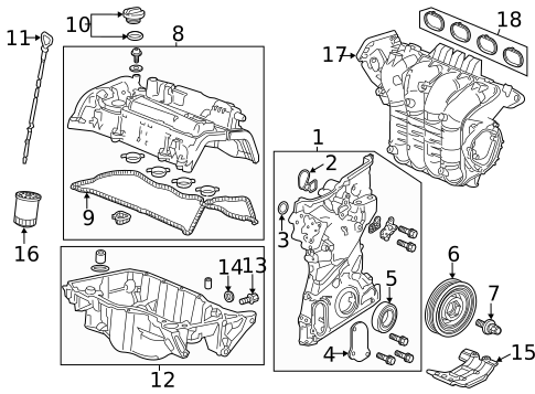 Engine Parts for 2018 Acura TLX #0