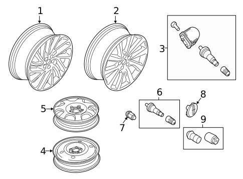 Wheels for 2019 Lincoln Nautilus #1