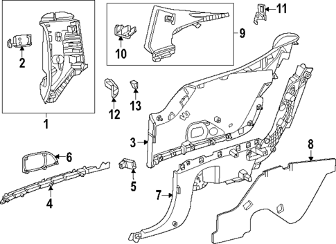 Interior Trim - Quarter Panels for 2025 Mercedes-Benz CLE300 #0