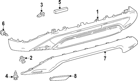 Bumper & Components - Rear for 2024 Lexus RX350h #1