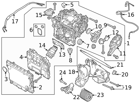 Traction Motor Components for 2024 BMW i4 #1