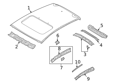 Roof & Components for 2018 Mazda 3 #2