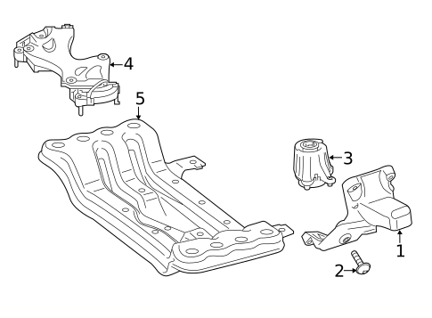 Engine & Trans Mounting for 2021 Mercedes-Benz AMG® GT 63 S #1