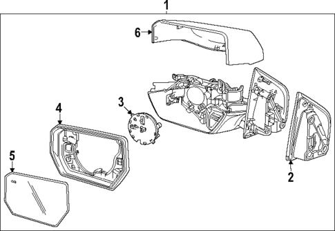 Outside Mirrors for 2023 GMC Canyon #1