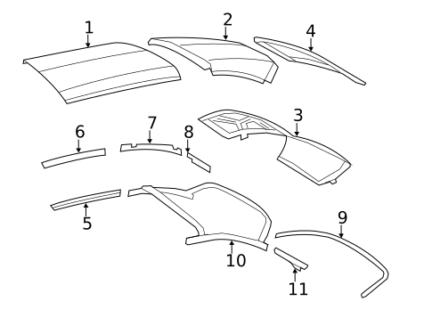 Top & Components for 2010 Chrysler Sebring #1