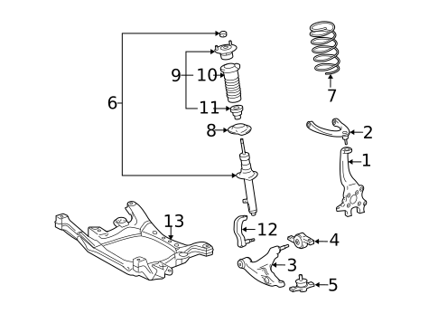 Suspension Components for 2009 Lexus GS350 #2