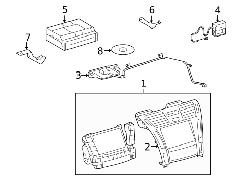Navigation System Components for 2008 Lexus LS600h #0