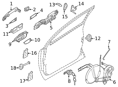 Rear Door for 2012 Nissan Murano #0