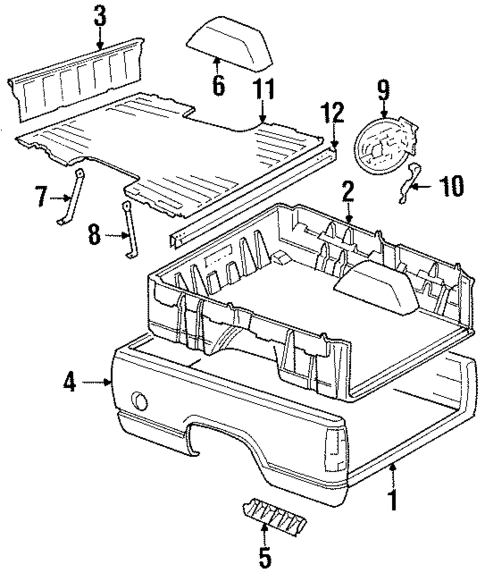 Box Assembly for 1994 Chevrolet K1500 Pickup #0