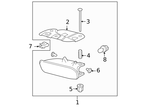 Bulbs - Chassis for 2003 Cadillac Escalade ESV #1
