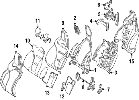 Driver Seat Components for 2025 Mercedes-Benz E450 #1