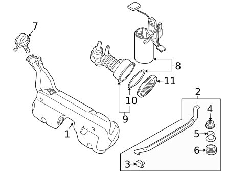 Fuel System Components for 2007 BMW Z4 #0