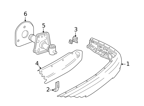 Bumper & Components - Rear for 2004 Jaguar XK8 #0