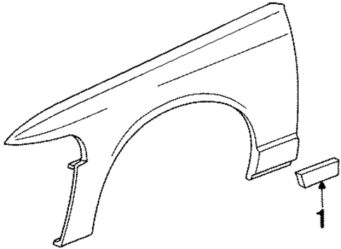 Exterior Trim - Fender for 1998 Ford Crown Victoria #0