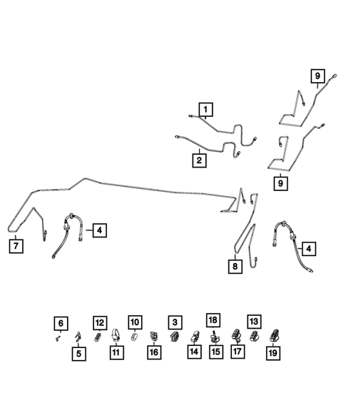 Hydraulic Control Unit, Brake Tubes and Hoses for 2016 Ram ProMaster 2500 #1