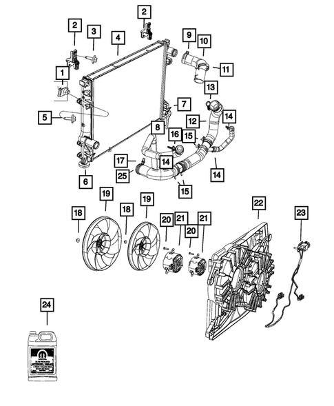 Radiator and Related Parts; Charge Air Cooler for 2023 Dodge Charger #4