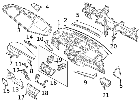 Instrument Panel for 2015 Kia Cadenza #0